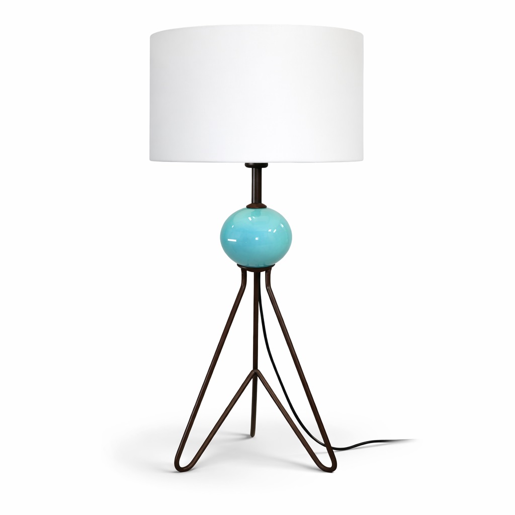 Lampara de mesa Triangulo  ceramica AQUA